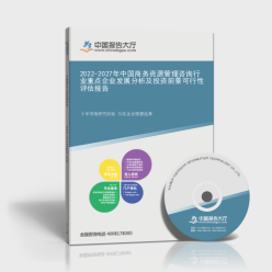 2022-2027年中國(guó)商務(wù)資源管理咨詢行業(yè)重點(diǎn)企業(yè)發(fā)展分析及投資前景可行性評(píng)估報(bào)告